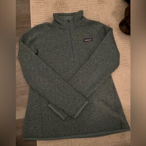 Patagonia W’s Better Sweater Forest Green Quarter-Zip Fleece